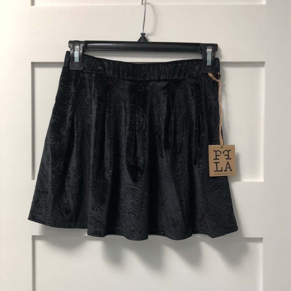 🆕Girls PPLA People’s Project LA! velvet poly/span knit! Normandie skirt! L14/16